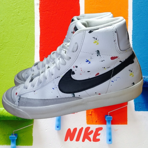 Nike Shoes Nike Blazer Mid 77 Paint Splatter Poshmark